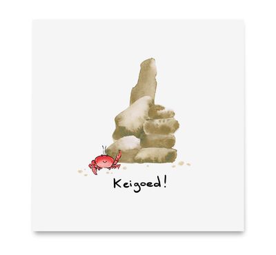 Handgemaakte wenskaart - Keigoed - Mags Up Your Mind